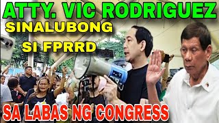 Atty Vic Rodriguez Nakiisa sa Pagsalubong Kay FPRRD Hearing Congress [upl. by Ereveneug]