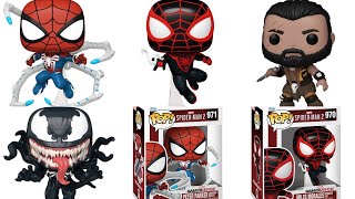 New Funko Spiderman 2 figures fully revealed preorder info at entertainment earth [upl. by Korns]