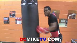 LORENZO SIMPSON RIPPING HARD SHOTS AT HEAVY BAG READY FOR FEBRUARY 9TH [upl. by Stan]