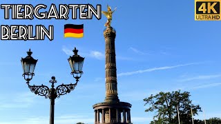 DE 🇩🇪 Tiergarten  The Most Popular City Park of Berlin  4K Walking Tour [upl. by Ennagem]