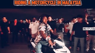 IshowSpeed got nervous on riding a motorcycle [upl. by Ferdie]