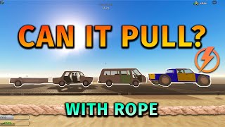 CAN YOU PULL ALL CARS WITH ROPE on FLAMEY TRUCK [upl. by Ainwat]