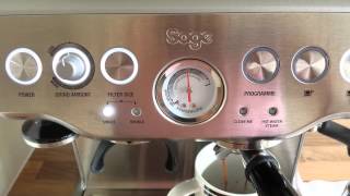 Sage Barista Express Espresso Pull  PreInfusion not working properly [upl. by Gwyneth]