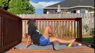 Biceps Femoris short head Foam Roll Demo SMR Self Myofascial Release [upl. by Annaigroeg88]