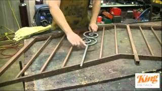 Installing Decorative Metal Into Stair Railing [upl. by Lynnelle]