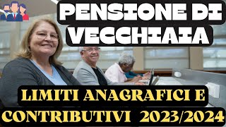 PENSIONE DI VECCHIAIA NUOVI REQUISITI 20232024 circolare INPS [upl. by Jarlen385]