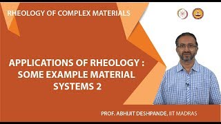 Applications of rheology  some example material systems 2 [upl. by Edialeda]