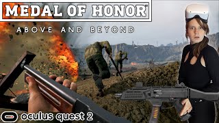 Medal of Honor Above and Beyond VR on Oculus Quest 2 is AWESOME [upl. by Lyrret]