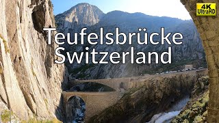 Teufelsbrücke  Schöllenenschlucht  Spectacular Gorge in Switzerland [upl. by Weixel]