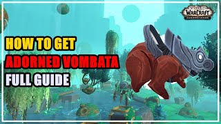 How to get Adorned Vombata Mount Guide WoW [upl. by Miksen]