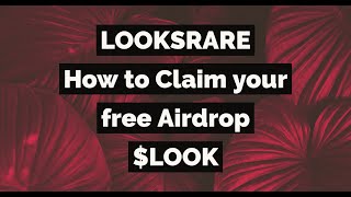 LOOKS RARE A NEW NFT MARKETPLACE WITH A TOKEN AIRDROP [upl. by Zetrom19]