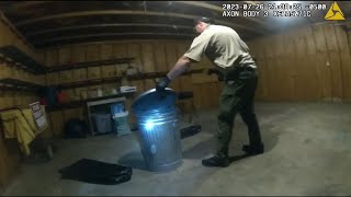 Police body camera 10yearold Rock Island boy found dead in trash can mom interrogated [upl. by Aivatal626]