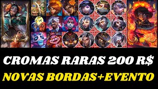 RIOT REVELA 10 NOVAS CROMAS RARAS DE 200 REAIS  NOVO EVENTO E BORDAS LA ILUSIÓN  LEAGUE OF LEGENDS [upl. by Casabonne]