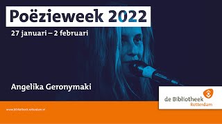 Angelika Geronymaki leest Hittegolf Poëzieweek 2022 [upl. by Assil]