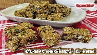 BARRITAS ENERGÉTICAS Multi Cereales y sin Horno Saludables y fáciles de hacer [upl. by Assenav]