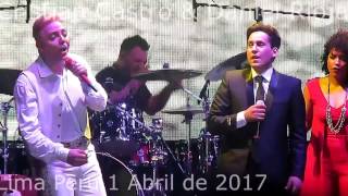 CRISTIAN CASTRO Y DANIEL RIOJA Juntos en LIMA PERU 2017 [upl. by Sorenson]