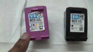 How to refill HP 802 cartridge at home part I [upl. by Ambrogino]