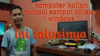 komputer macet mentok hanya di starting windows 7 [upl. by Bonnee]