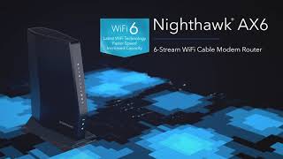 Introducing the NETGEAR Nighthawk AX6 WiFi 6 DOCSIS 31 Cable Modem Router  CAX30 [upl. by Aggappe]