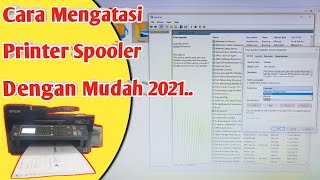 Cara Mengatasi Printer Spooler dengan Mudah 2021 [upl. by Sharron]