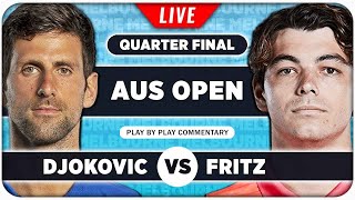 DJOKOVIC vs FRITZ • Australian Open 2024 QF • LIVE Tennis PlaybyPlay Stream [upl. by Gans]