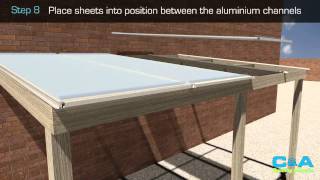 How to install polycarbonate roofing sheets [upl. by Shaefer596]