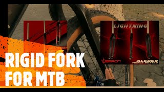 RIGID FORK TEST DRIVEWEAPON LIGHTNING RIGID FORK FOR MTB FULL AND HONEST REVIEW [upl. by Nedry]