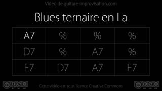 Blues Backing Track in A 90bpm [upl. by Billi]