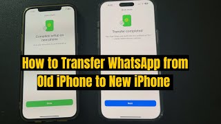 How to Transfer WhatsApp Chat from Old iPhone to New iPhone [upl. by Ecinereb]