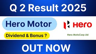 Hero Motocorp Q2 result 2025  Hero Motocorp share latest news  Hero Motocorp dividend news [upl. by Yknip]