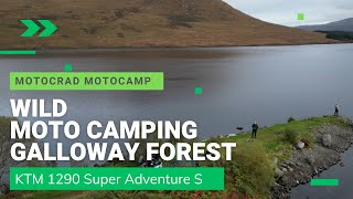 Wild Moto Camping  Galloway Forest Park Scotland [upl. by Noram]