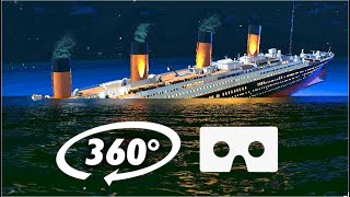 360° VR TITANIC SINKING  Virtual Reality Experience [upl. by Anilatsyrc]