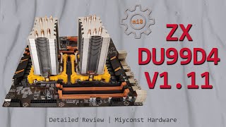 🇬🇧 Detailed review of ZXDU99D4 V111 Dual Socket LGA 20113  E52678 V3  E52620 V4 [upl. by Yvehc]