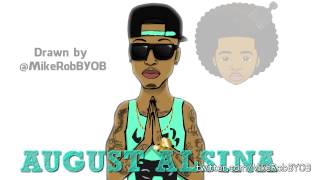 AugustAlsina speed cartoon drawing by MikeRobBYOB [upl. by Adiaros]