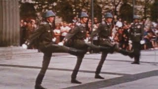 East German Guards at the Neue Wache and Soviet March quotComrades Lets March Bravelyquot [upl. by Aryamoy22]