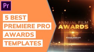 5 Best Premiere Pro Awards Templates [upl. by Casandra]