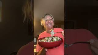 My first time trying sub in a tub it was delicious easyrecipe salad [upl. by Ekyt]