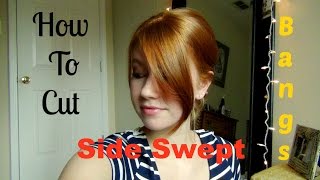 How To Cut Your Own Side Swept Bangs [upl. by Virendra]