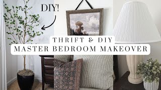 Thrift amp DIY Master Bedroom Makeover  DIY West Elm faux citrus tree Dupe  DIY Home Decor Ideas [upl. by Anisamoht]