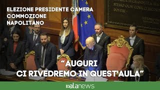 Senato la commozione di Napolitano chiude la seduta [upl. by Gerik]