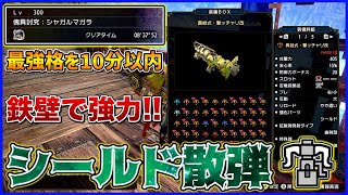 【簡単錬成】Lv300克服シャガルを最速8分半討伐！シールド散弾ヘビィがマジ強い！【モンハンサンブレイク ヘビィボウガン 散弾】 [upl. by Sirrap]