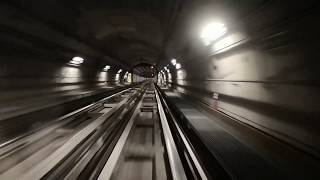 Metro Cab Ride Linea 1 di Metropolitana di Torino  Lingotto ➡ Fermi [upl. by Nainatrad]