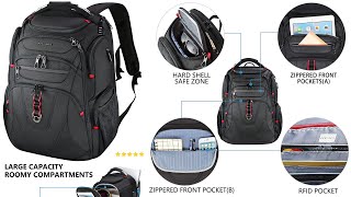 KROSER TSA Friendly Travel Laptop Backpack 173 inch XL Computer Backpack WaterRepellent [upl. by Accire92]