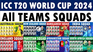 World Cup 2024 All teams Squads  All teams squads for World Cup 2024 [upl. by Einttirb]