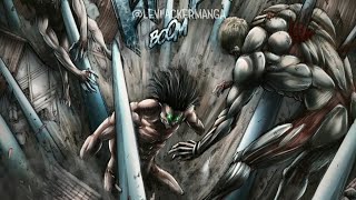 Eren Vs Reiner amp Galliard  Shingeki no kyojin 4 Temporada Episódio 17 MANGÁ [upl. by Etnovahs]