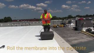 The Roofing Industrys First SelfAdhering PVC Membrane [upl. by Ynoyrb]