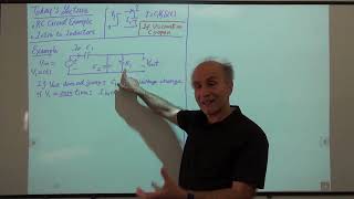 Razavi Basic Circuits Lec 23 RC Circuit Example Intro to Inductors [upl. by Eelessej]