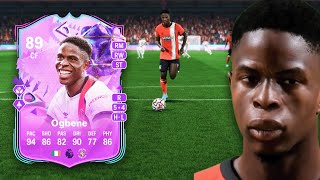 DONT SLEEP ON THIS CARD 89 BIRTHDAY OGBENE OBJECTIVE PLAYER REVIEW  EA FC 24 ULTIMATE TEAM [upl. by Nnylf]