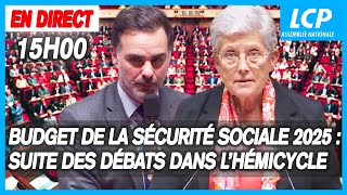 Budget de la Sécurité sociale 2025  suite de lexamen en séance à lAssemblée  301024 [upl. by Hollah122]