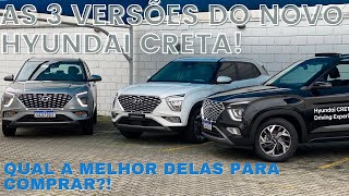 TODAS AS VERSÕES DO NOVO HYUNDAI CRETA EM UM SÓ VÍDEO  DESCUBRA QUAL A MELHOR PARA VOCÊ [upl. by Frye]